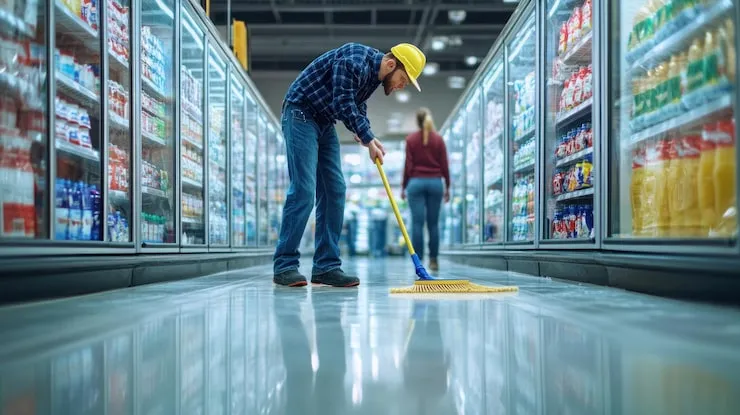 worker-sweeping-supermarket-floor_1040433-31314